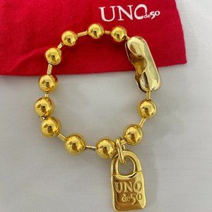 UNO De 50 Bracelet- SNOWFLAKE Bracelet gold Unisex bracelet